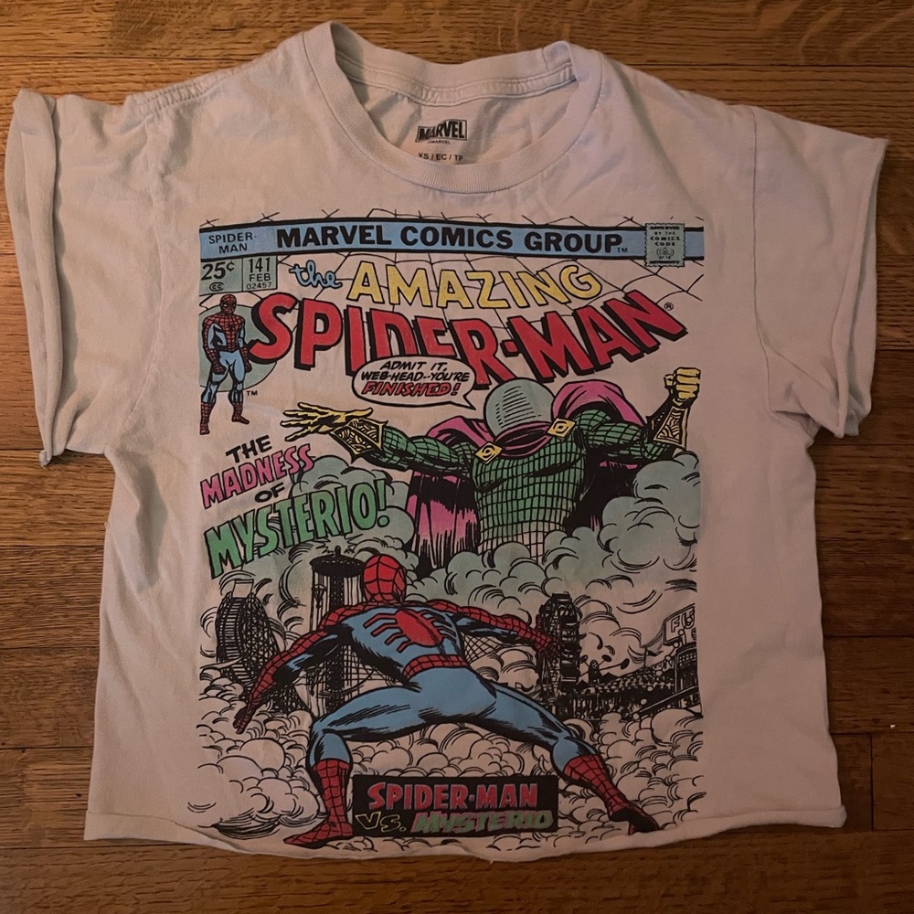Marvel Spider-Man Top with Classic Comic Art